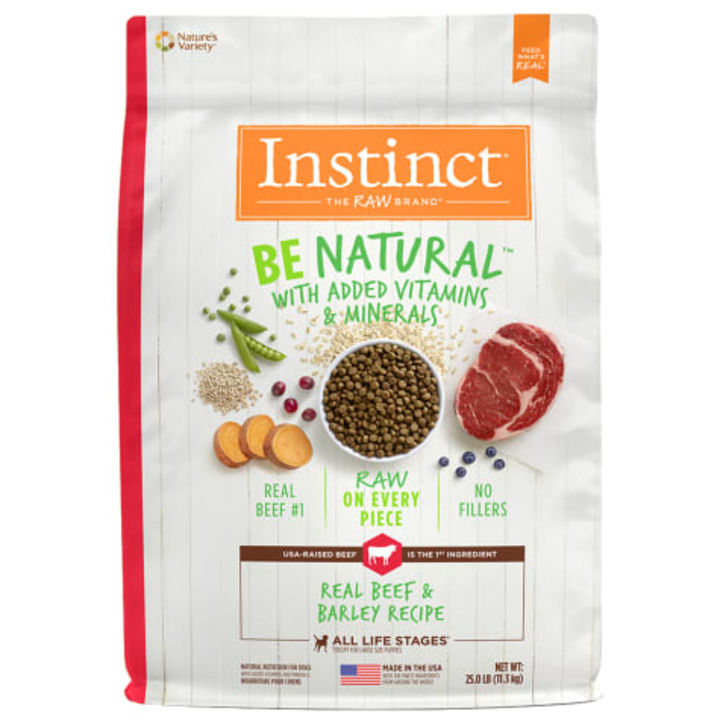 Instinct Be Natural Real Beef &amp; Barley Recipe