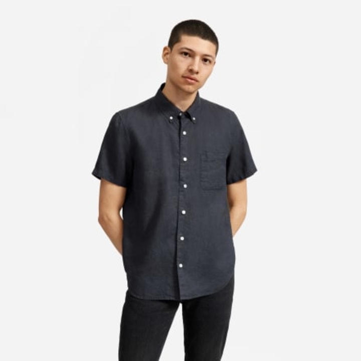 The Linen Short-Sleeve Standard Fit Shirt
