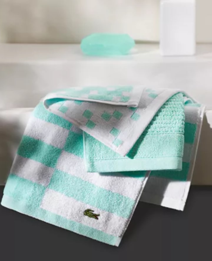 Lacoste Mix and Match Cotton Fashion Towels