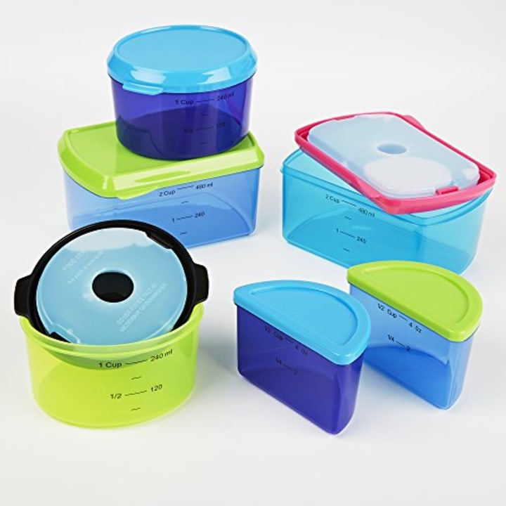 Fit &amp; Fresh Kids Reusable Lunch Box Container Set