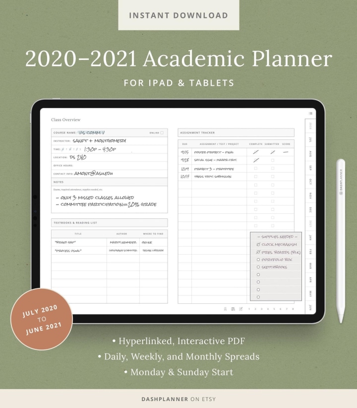 2020 Digital Planner | 2020 Digital Planner for iPad | 2020 Digital Planner for Goodnotes | Goodnotes Digital Planner Dated| Digital Planner