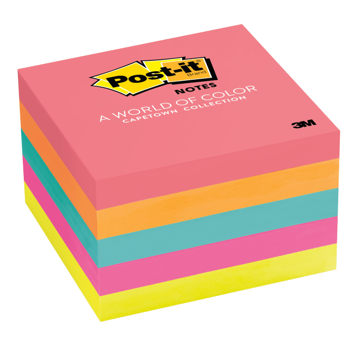 Post-it Notes, 3 in x 3 in, 5 Pads, 100 Sheets/Pad (654-5PK)