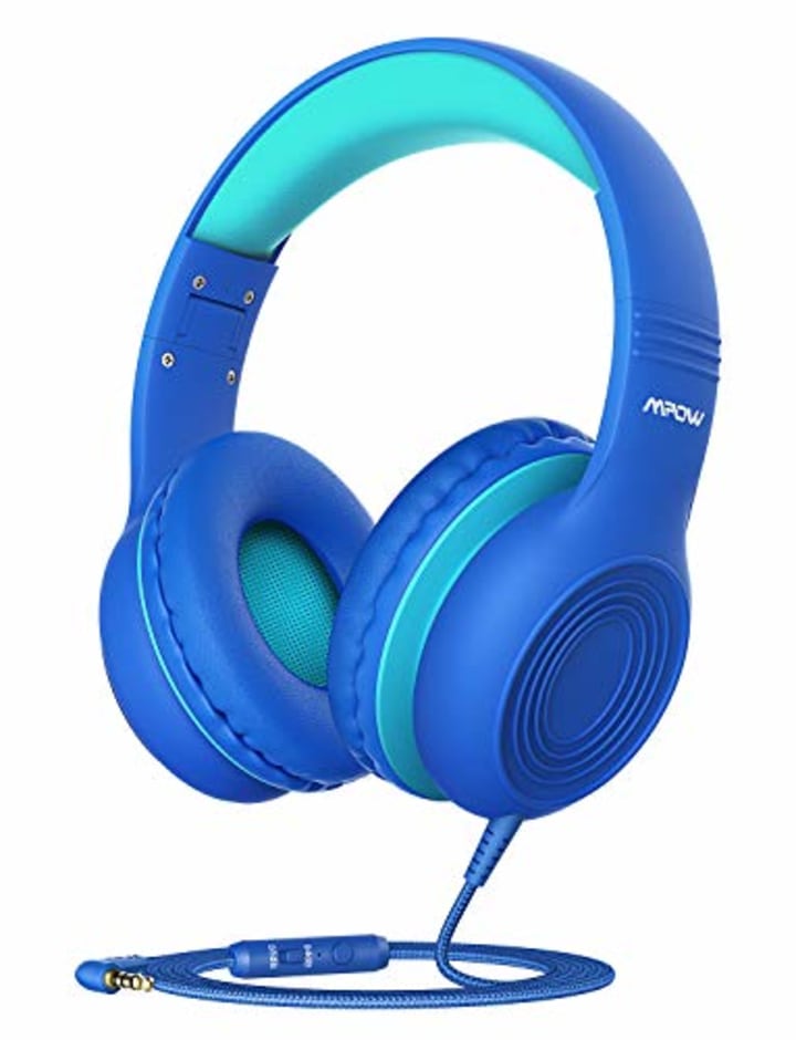 Mpow CH6S Kids Headphones with Microphone Over-Ear/On-Ear, HD Sound Sharing Function Headphones for Children Boys Girls, Volume Limited Safe 85dB/94dB Foldable Headset w/Mic for School/PC/Cellphone