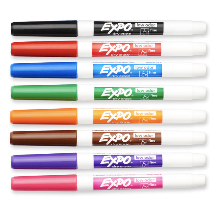 Expo Fine-Point Dry-Erase Markers