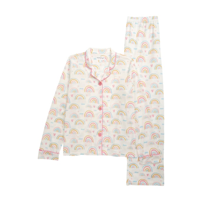 PJ Salvage Long Sleeve Notch Collar Pajamas