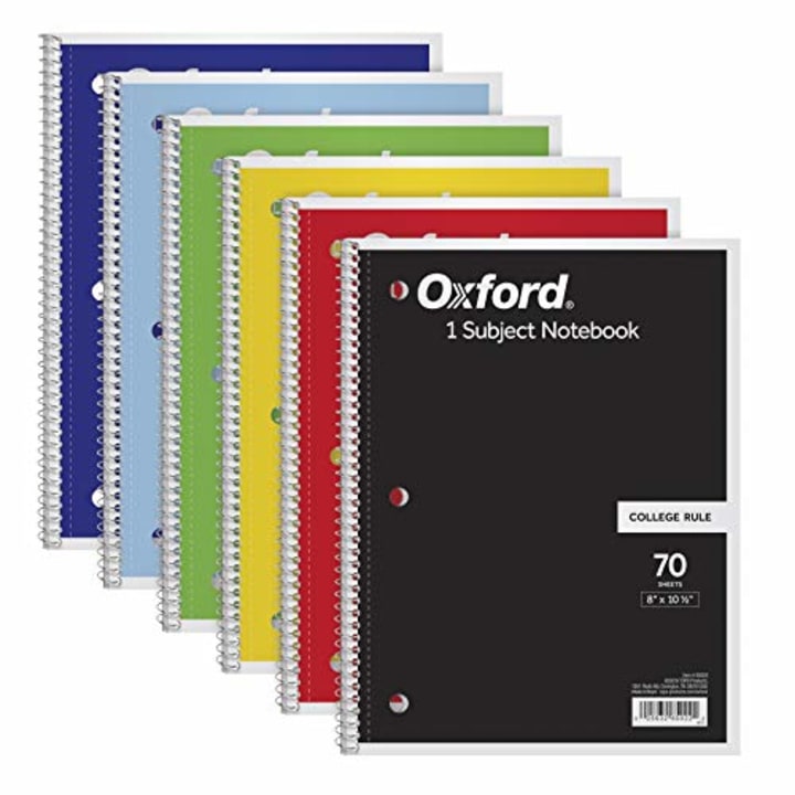 Tops/Oxford 1-Subject Notebooks