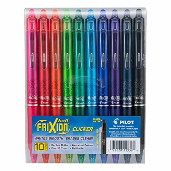 Pilot FriXion Clicker Erasable Gel Ink Pens
