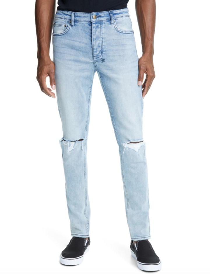 Ksubi Chitch Linx Trashed Ripped Skinny Fit Jeans