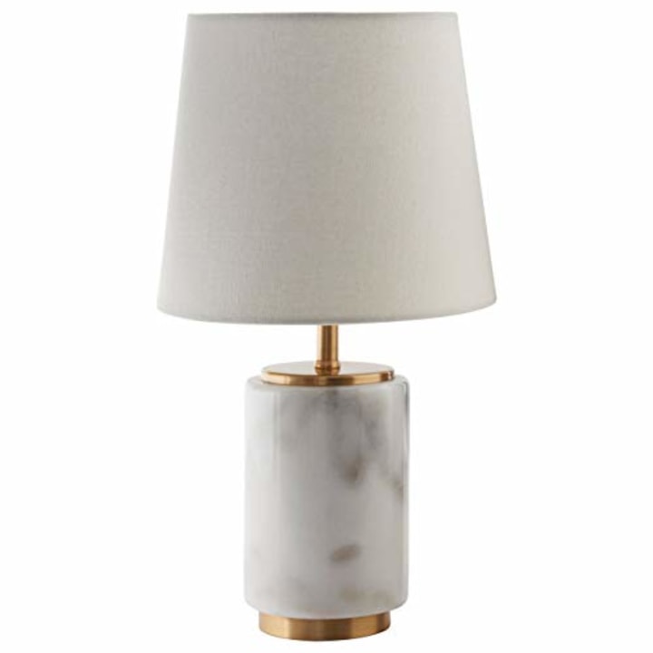 Rivet Mid Century Modern Marble Table Decor Lamp
