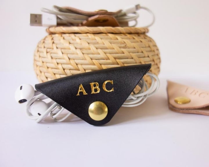 MaadGoods Personalized Leather Cord Wrap