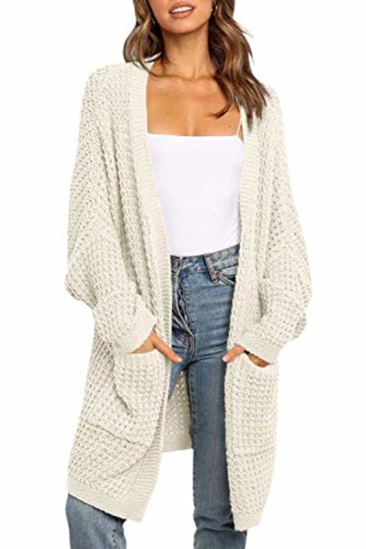 black thick cardigan womens