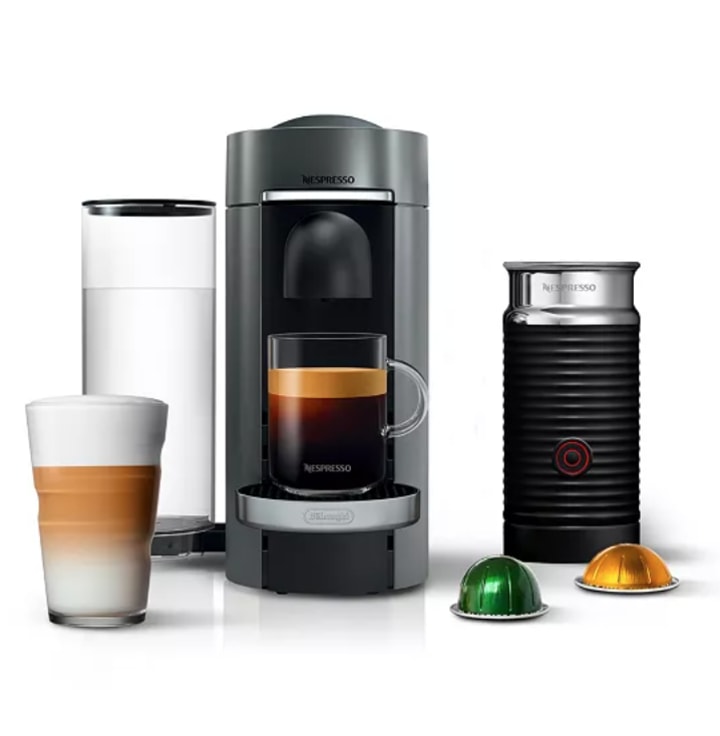 Nespresso VertuoPlus Coffee and Espresso Maker with Frother