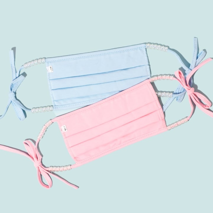 Pastel Heart Masks Set of 2