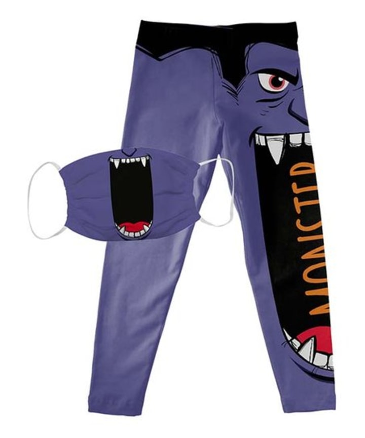 Monday's Child Purple Monster Mask and Pants