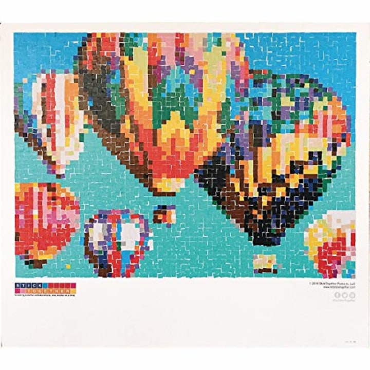 Collaborative Sticker Mosaic, Hot Air Balloon