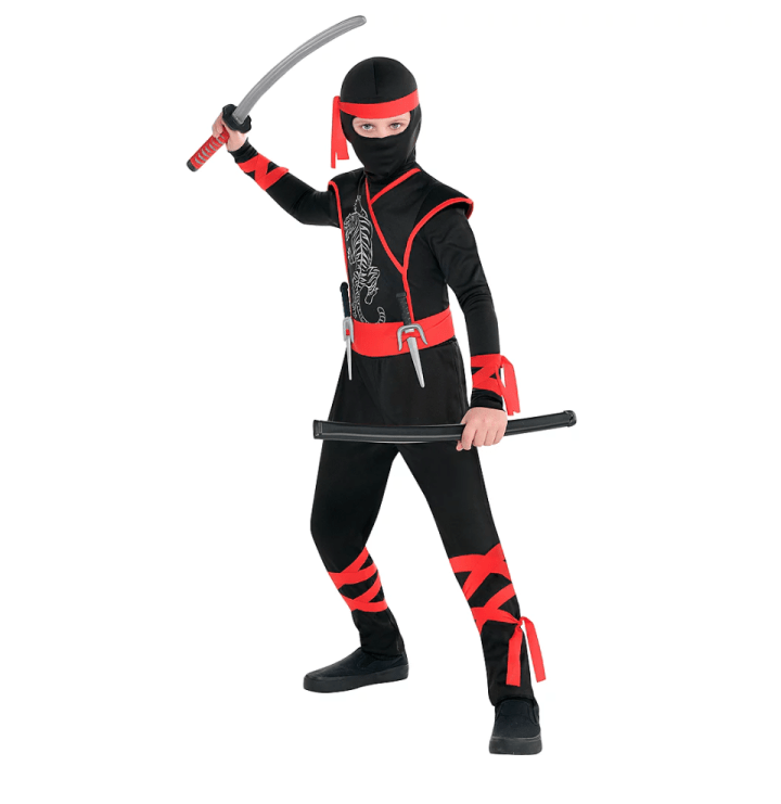 Party City Boys Shadow Ninja Costume