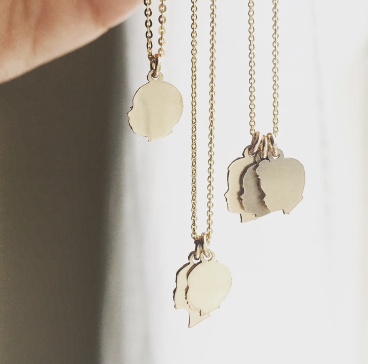Classic Silhouette Charm Necklace - Tiny