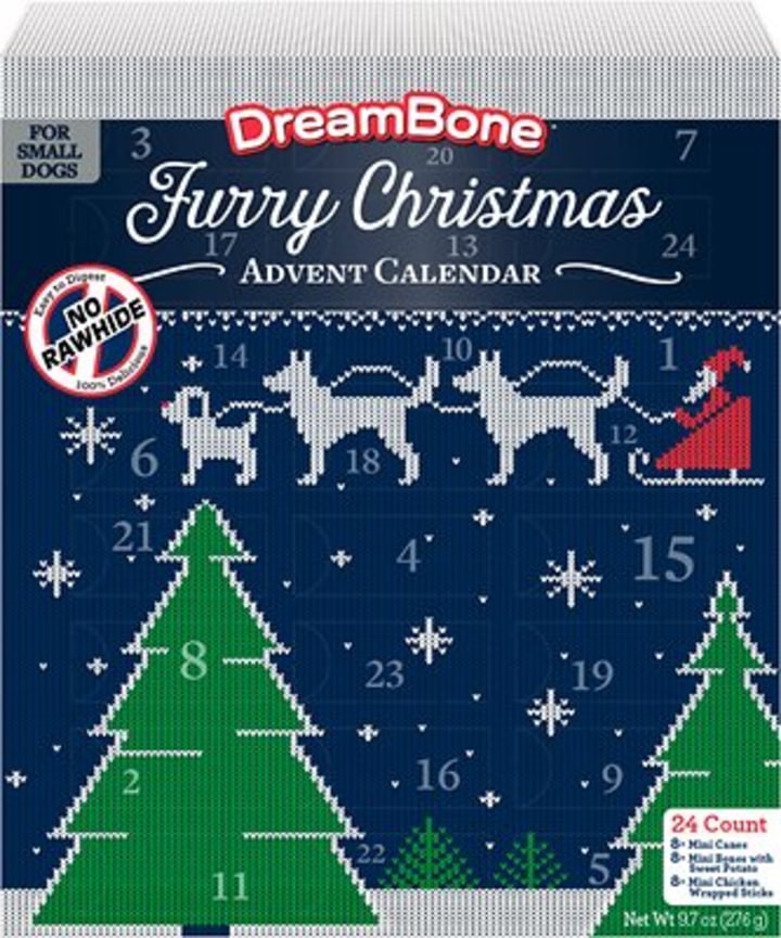 DreamBone Furry Christmas Holiday Advent Calendar Variety Pack Dog Treats