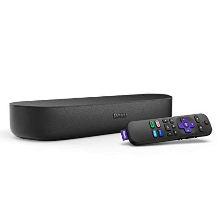 Roku Streambar | 4K/HD/HDR Streaming Media Player &amp; Premium Audio, All in one, Includes Roku Voice Remote, Released 2020