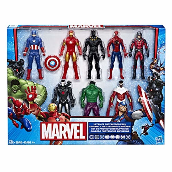 Marvel Avengers Action Figures - Iron Man, Hulk, Black Panther, Captain America, Spider Man, Ant Man, War Machine &amp; Falcon! (8 Action Figures)
