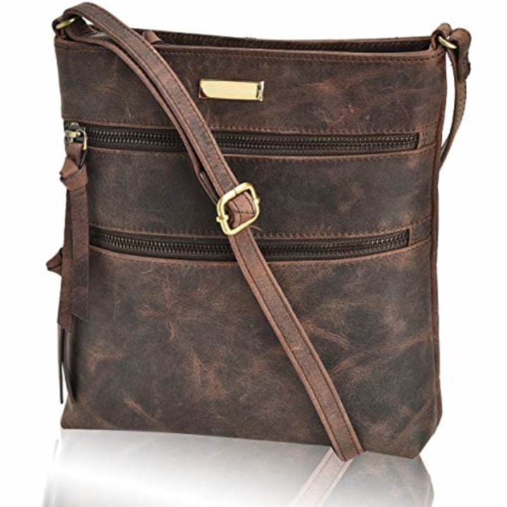 Estalon Leather Crossbody Bag