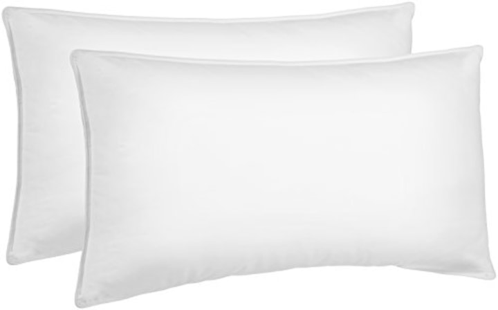 AmazonBasics Down Alternative Bed Pillows for Stomach and Back Sleepers
