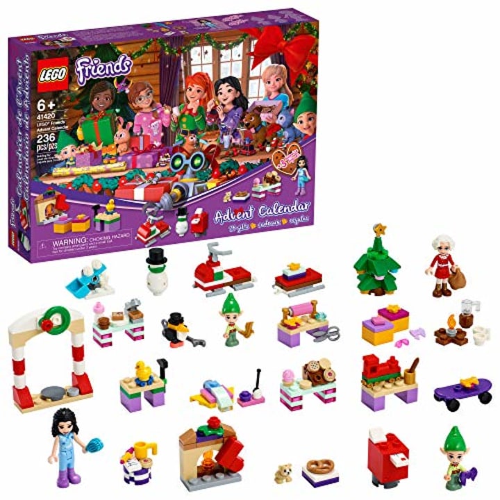 LEGO Friends Advent Calendar 41420, Kids Advent Calendar with Toys; Makes a Great Holiday Treat for Children who Love Toy Advent Calendars and buildable Figures, New 2020 (236 Pieces)