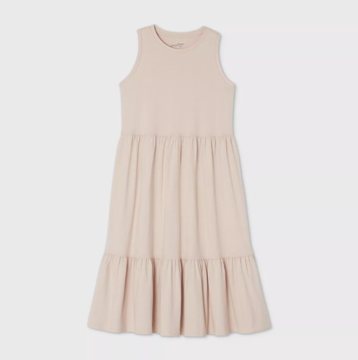 A New Day Sleeveless Tiered Dress