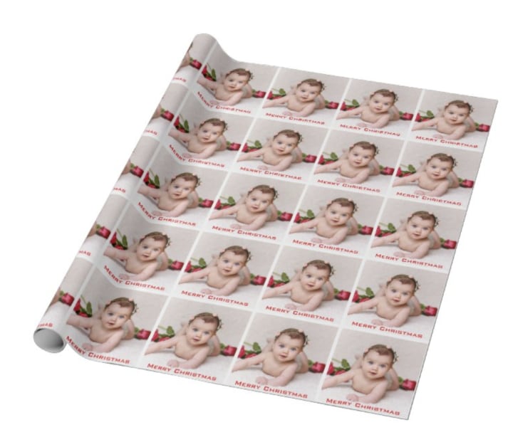 Personalized Photo Gift Wrapping Paper
