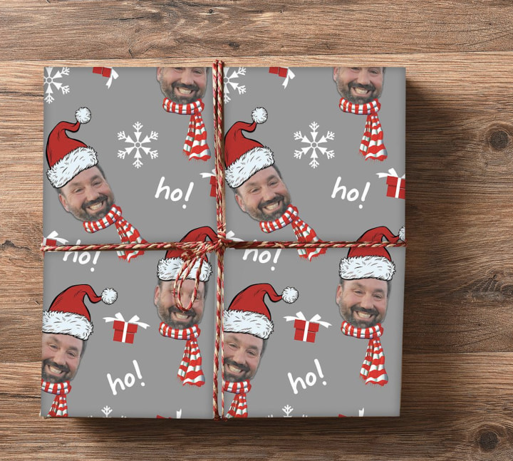 Funny Santa Wrapping Paper