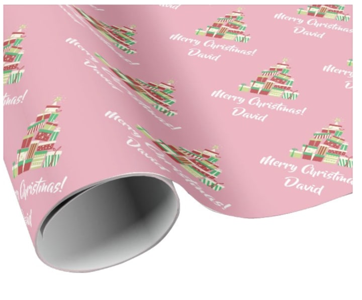 Personalized Christmas Wrapping Paper