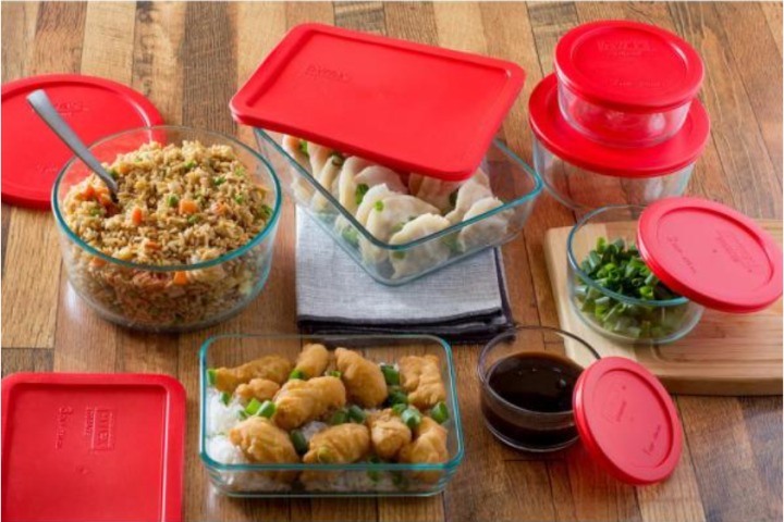 Pyrex Easy Grab Glass Bakeware and 14-Piece Food Container Set