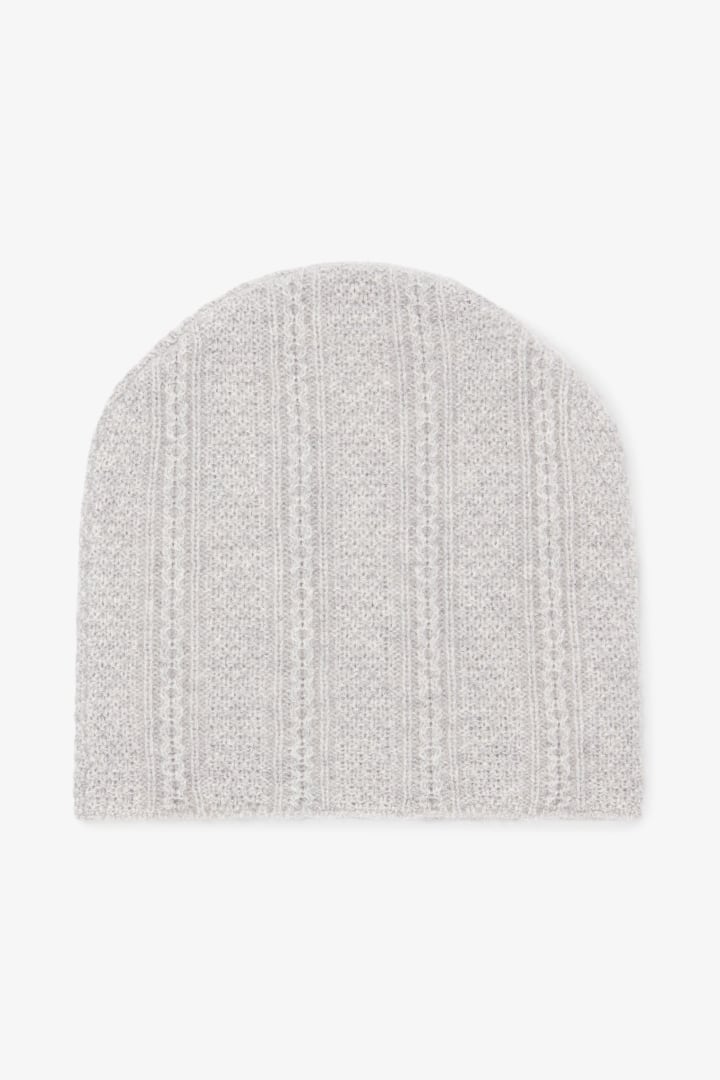 The Circle Cable Beanie--Cashmere