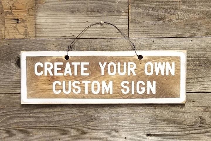 Custom Hand Painted Wood Sign