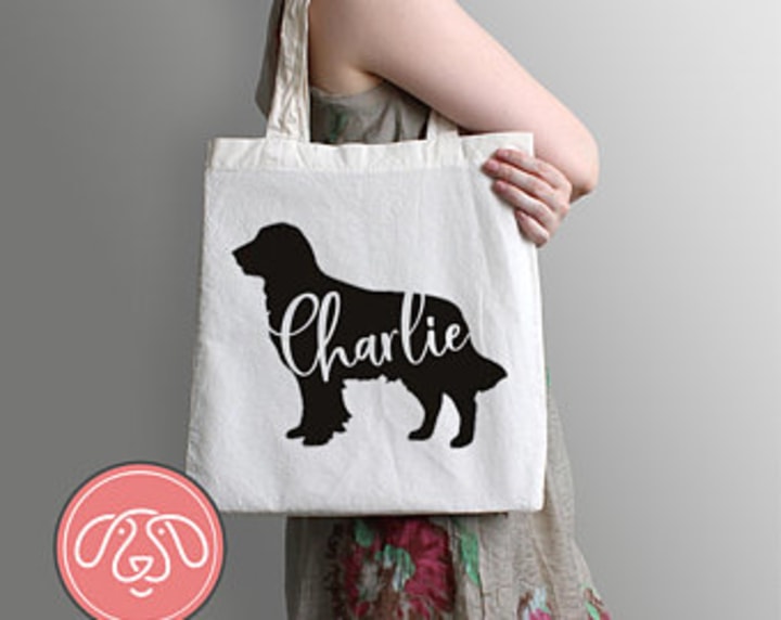 Custom Pet Tote Bag - TWO Pets - Custom Pet Portrait - Custom Tote Bag - Canvas Tote Bag - Pet Tote Bag - Pet Moms - Gift for Pet Lovers