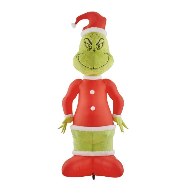 Dr. Seuss 10-Foot Inflatable Giant Grinch with Fuzzy Plush Fabric