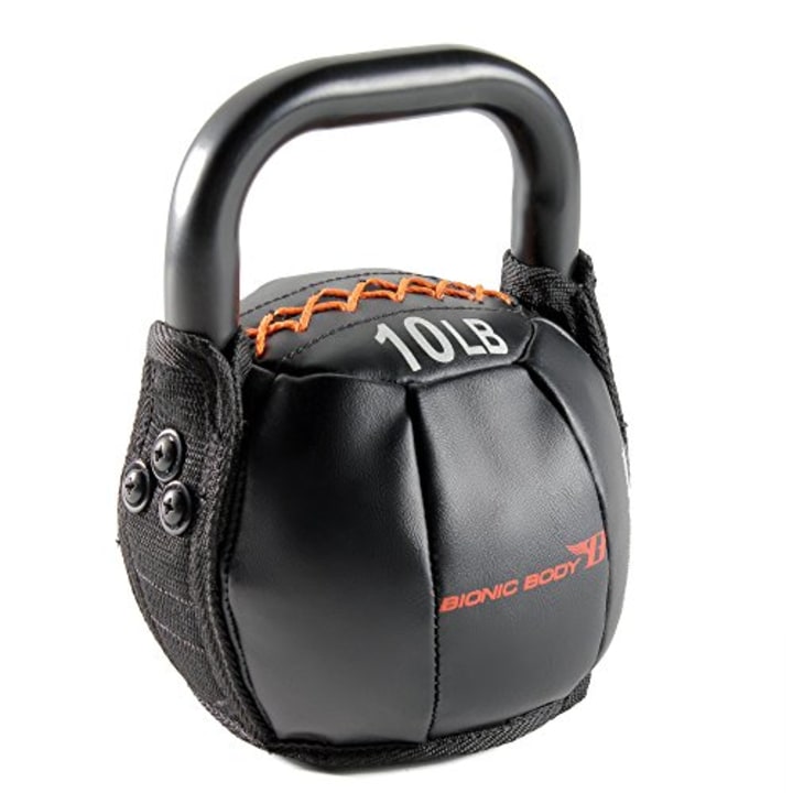 Bionic Body Soft Kettlebell with Handle - 10, 15, 20, 25, 30, 35, 40 Lb. for Weightlifting, Conditioning, Strength and Core Training (BBKB-10)