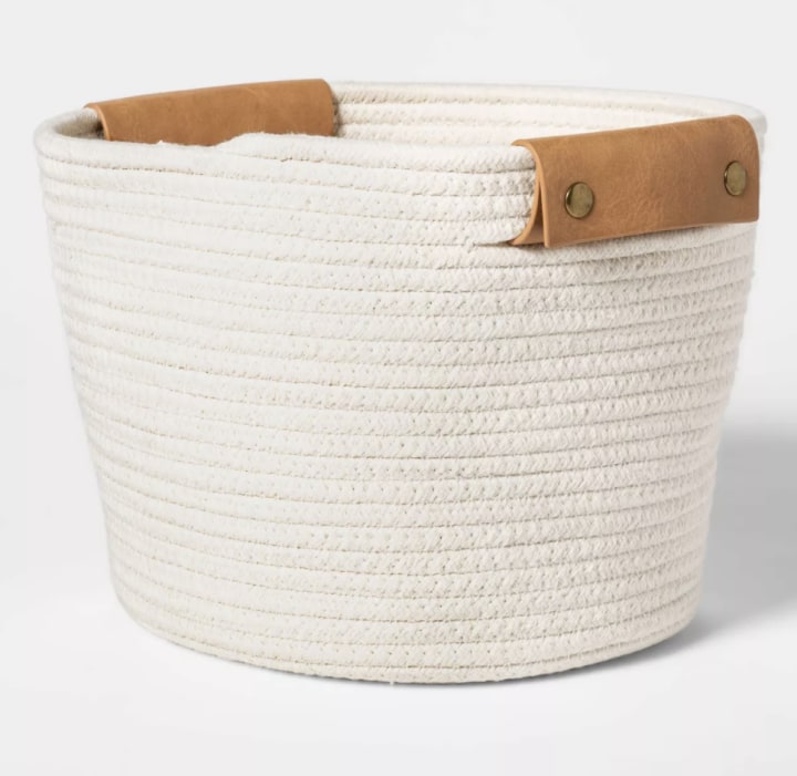 Decorative Coiled Rope Basket
