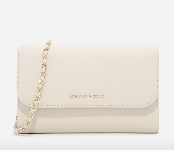 Ivory Front Flap Wallet
