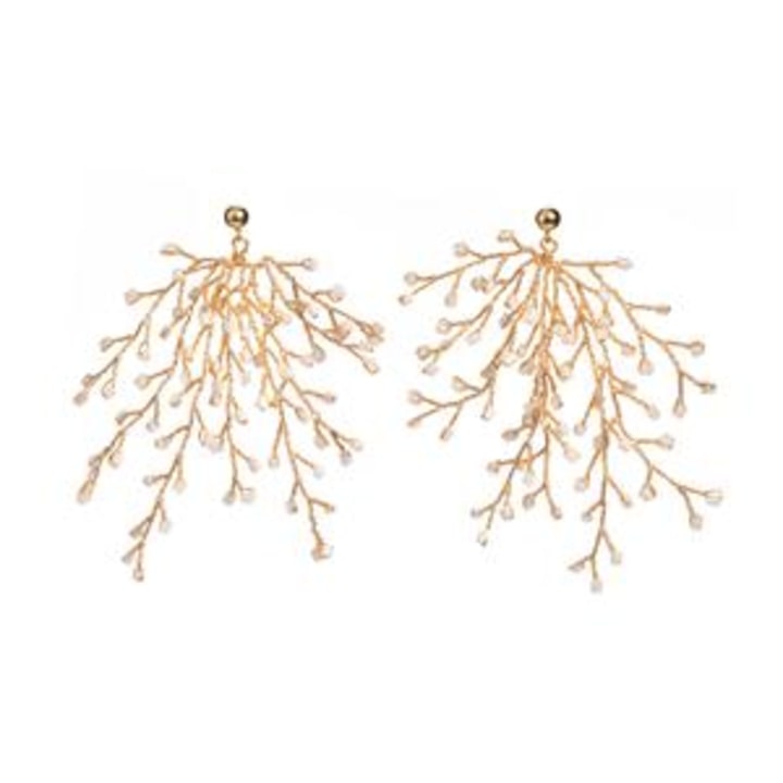 Soft Rime Branch Drop Earrings