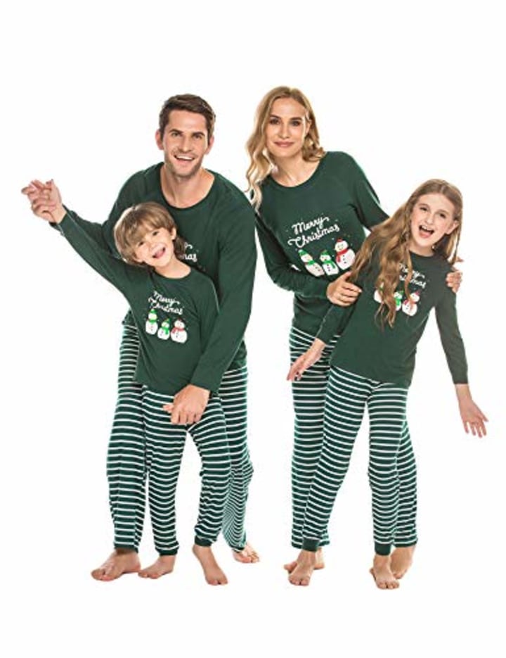 Ekouaer Matching Family Christmas Pajamas