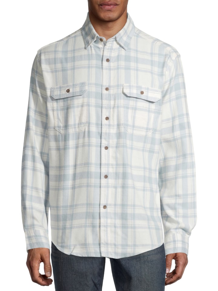 George Men&#039;s and Big Men&#039;s Super Soft Flannel Shirt