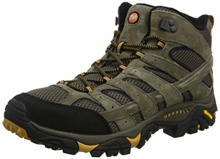 Merrell Men&#039;s Moab 2 Vent Mid Hiking Boot, Walnut, 10 M US