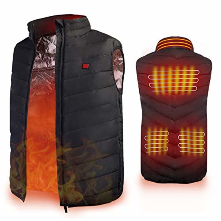 Heated Vest, Enjoyee Warming Heated Vest for Men Women Unisex Electric Heating Vest for Skiing Hunting