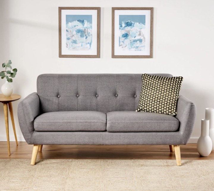 Josephine Mid-Century Upholstered Sofa by Christopher Knight Home