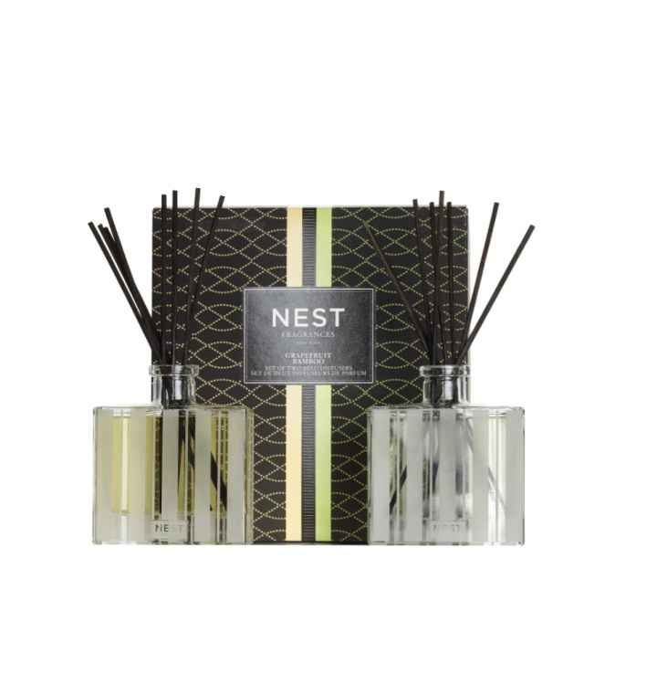 NEST Fragrances Bamboo & Grapefruit Reed Diffuser Duo