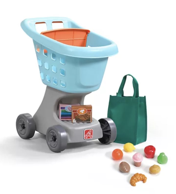 Step2 Little Helper's Toy Shopping Cart and Play Food Set