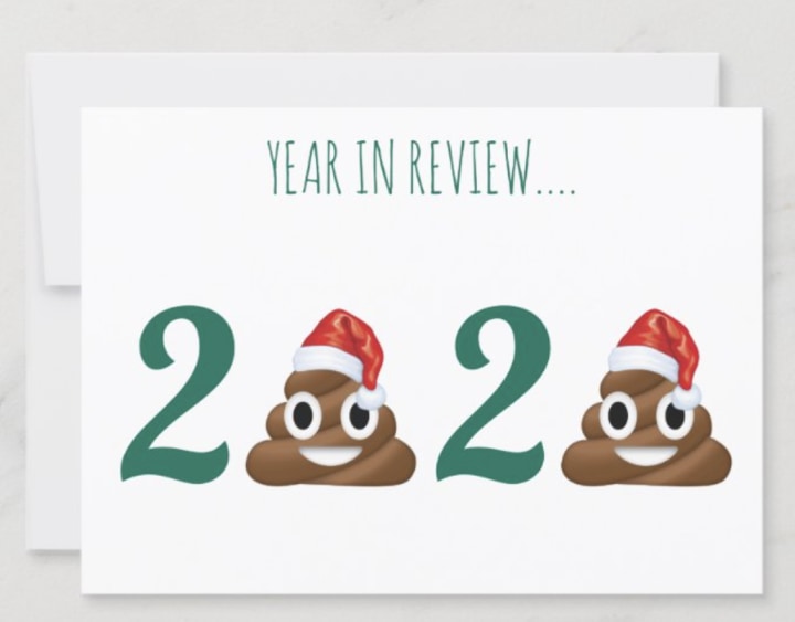 Poop Year in Review Card (Per Card)