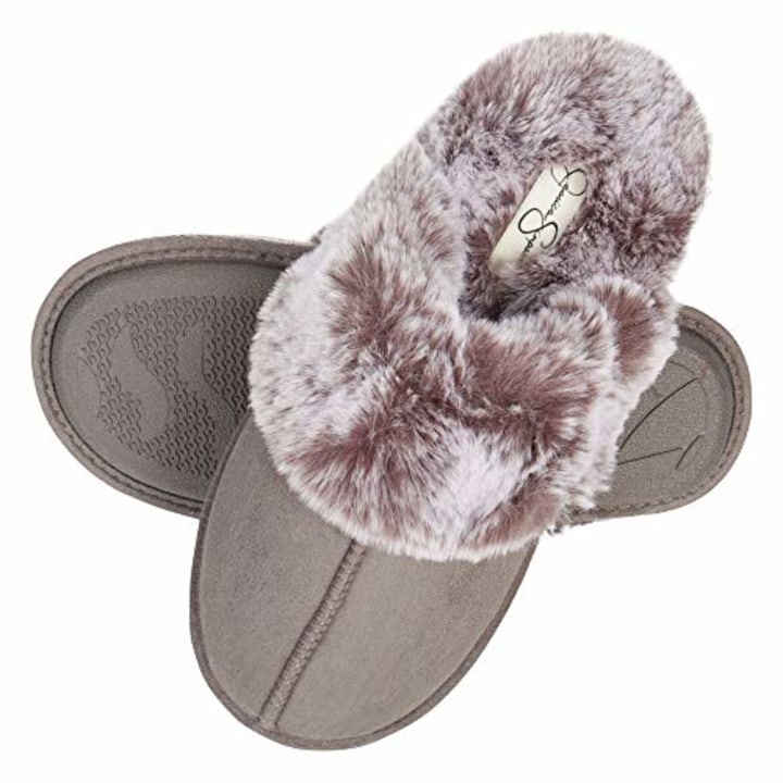 Jessica Simpson Comfy Faux Fur House Slippers