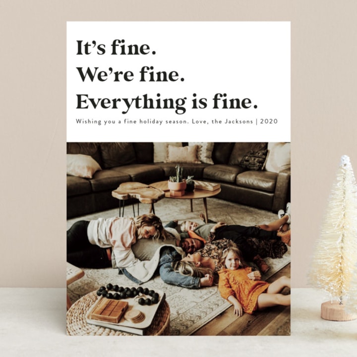 Everything is Fine Holiday Card (25 Cards)